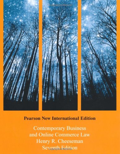 9781292023519: Contemporary Business and Online Commerce Law: Pearson New International Edition