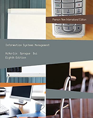 9781292023540: Information Systems Management: Pearson New International Edition