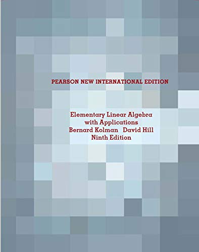 Stock image for Elementary Linear Algebra with Applications: Pearson New Int for sale by HPB-Red