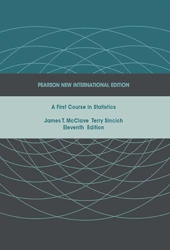 9781292023663: First Course in Statistics, A: Pearson New International Edition