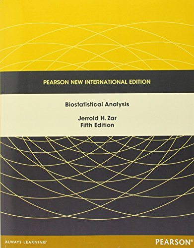 9781292024042: Biostatistical Analysis: Pearson New International Edition
