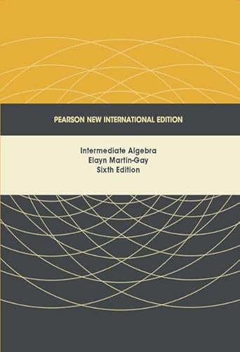 9781292024899: Intermediate Algebra: Pearson New International Edition