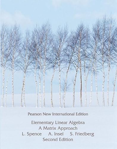 Beispielbild fr Elementary Linear Algebra: Pearson New International Edition zum Verkauf von HPB-Red