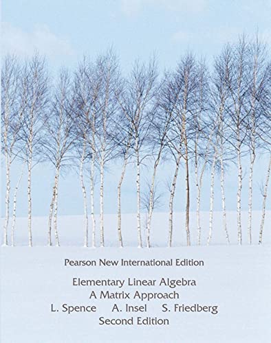Imagen de archivo de Elementary Linear Algebra: Pearson New International Edition a la venta por HPB-Red
