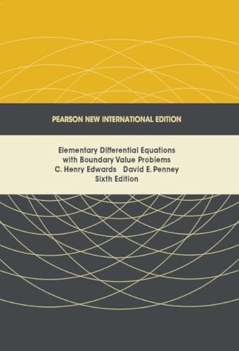 Imagen de archivo de Elementary Differential Equations with Boundary Value Problems: Pearson New International Edition a la venta por MusicMagpie