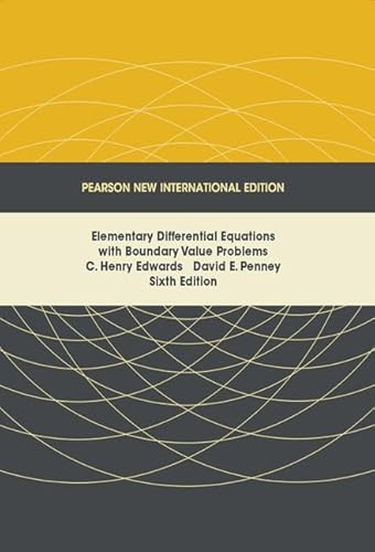 Stock image for Elementary Differential Equations with Boundary Value Problems: Pearson New International Edition for sale by MusicMagpie