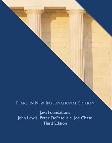 Imagen de archivo de Java Foundations: Pearson New International Edition a la venta por HPB-Red