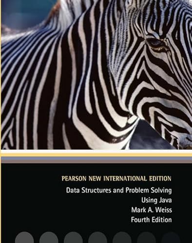 Beispielbild fr Data Structures and Problem Solving Using Java: Pearson New International Edition zum Verkauf von WorldofBooks