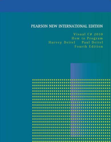 9781292025896: Visual C# 2010 How to Program: Pearson New International Edition
