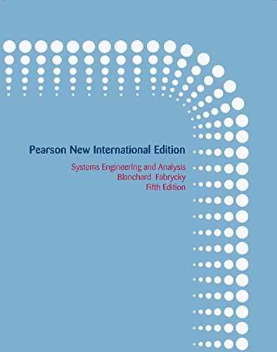 9781292025971: Systems Engineering and Analysis: Pearson New International Edition