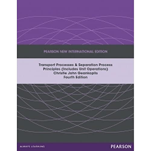 Beispielbild fr Transport Processes and Separation Process Principles (Includes Unit Operations), Pearson New International Edition zum Verkauf von WorldofBooks