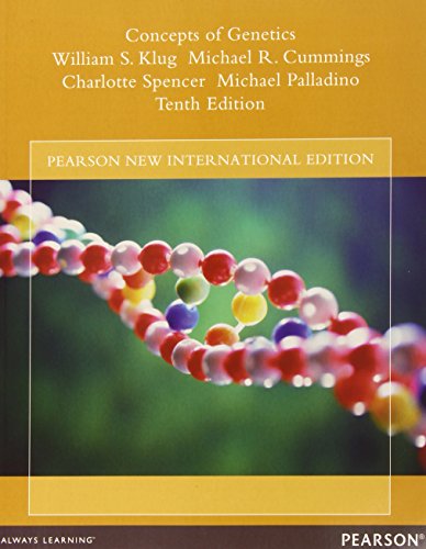 Beispielbild fr Concepts of Genetics: Pearson New International Edition zum Verkauf von WorldofBooks