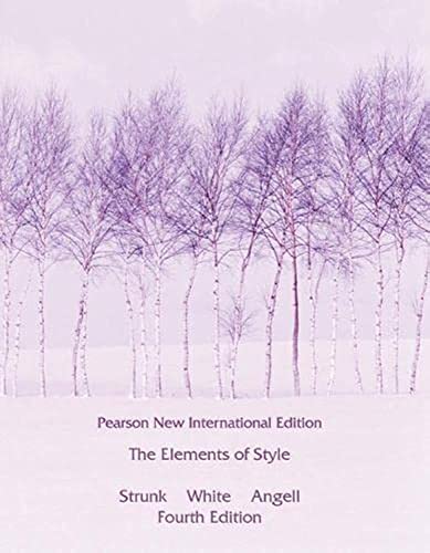 9781292026640: The Elements of Style [Lingua inglese]: Pearson New International Edition