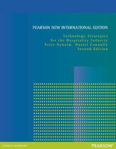 9781292027395: Technology Strategies for the Hospitality Industry: Pearson New International Edition