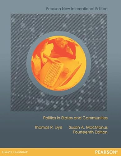 Stock image for Politics in States and Communities: Pearson New International Edition for sale by THE SAINT BOOKSTORE