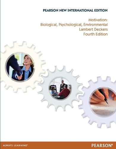 Beispielbild fr Motivation: Biological, Psychological, and Environmental, New International Edition, 4e zum Verkauf von Reuseabook