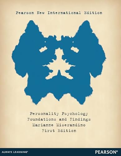 9781292039176: Personality Psychology: Pearson New International Edition: Foundations and Findings