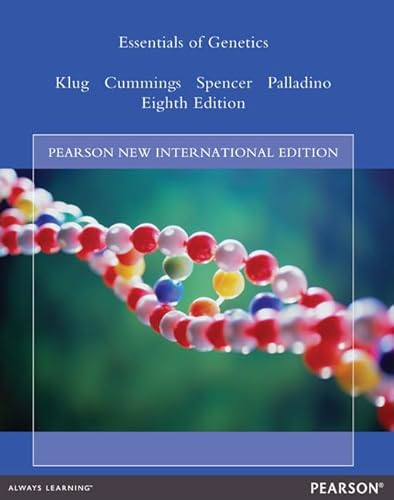 Imagen de archivo de Essentials of Genetics (8th/Pearson New International Edition) a la venta por Anybook.com