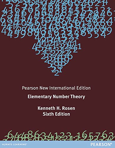Stock image for Elementary Number Theory: Pearson New International Edition for sale by Chiron Media