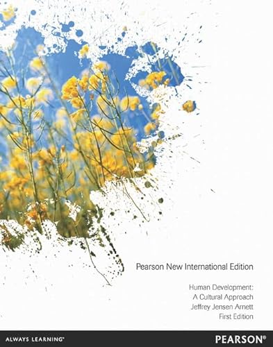 Beispielbild fr Human Development: a Cultural Approach : Pearson New International Edition zum Verkauf von Better World Books Ltd