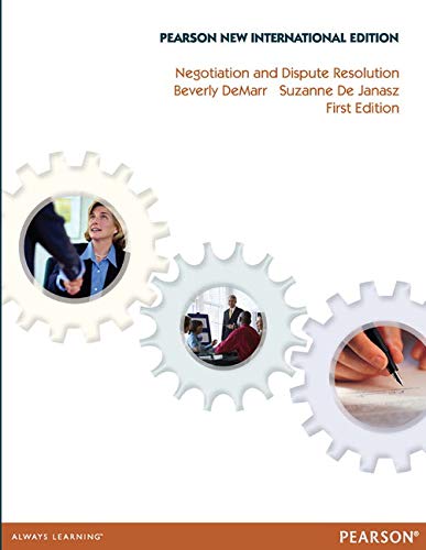 9781292039725: Negotiation and Dispute Resolution: Pearson New International Edition