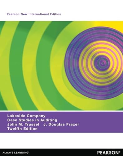 9781292040158: Lakeside Company: Pearson New International Edition:Case Studies in Auditing
