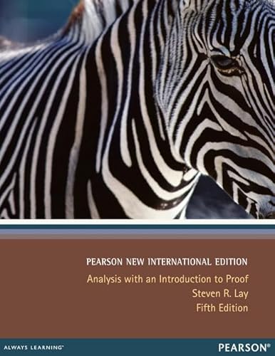 Beispielbild fr Analysis With An Introduction to Proof: Pearson New International Edition zum Verkauf von Anybook.com