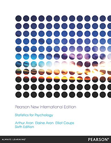 Stock image for Statistics for Psychology: Pearson New International Edition for sale by Chiron Media