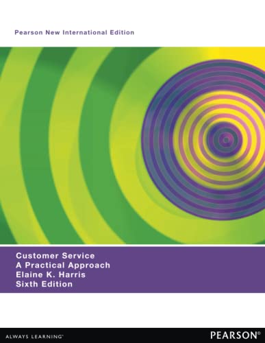 Imagen de archivo de Customer Service: A Practical Approach a la venta por Chiron Media