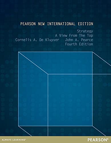 Stock image for Strategy: Pearson New International Edition:A View From The Top for sale by medimops