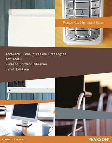 Stock image for Technical Communication Strategies for Today: Pearson New International Edition for sale by Buchpark