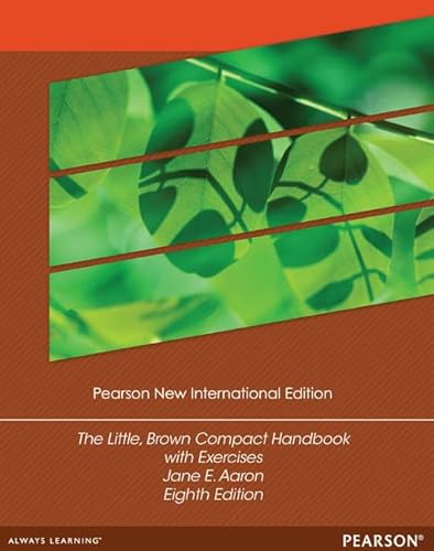 9781292040523: Little, Brown Compact Handbook with Exercises: Pearson New I