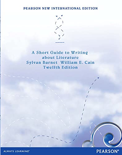 Beispielbild fr Short Guide to Writing About literature: Pearson New International Edition zum Verkauf von WorldofBooks