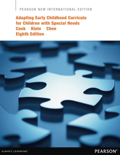 Stock image for Adapting Early Childhood Curricula for Children with Special Needs: Pearson New International Edition for sale by Revaluation Books