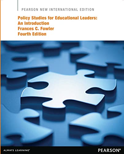 Stock image for Policy Studies for Educational Leaders: Pearson New Internat for sale by Front Cover Books