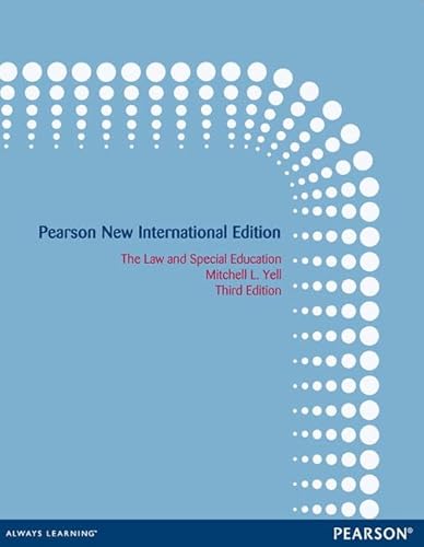 Stock image for The Law and Special Education: Pearson New International Edition for sale by THE SAINT BOOKSTORE