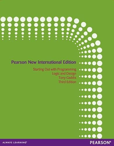 9781292042251: Starting out with Programming Logic and Design: Pearson New International Edition