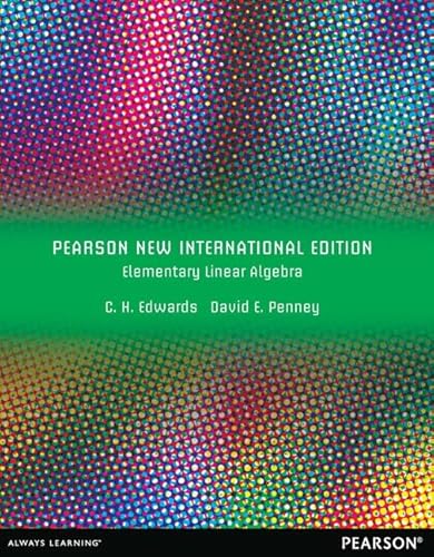 9781292042534: Elementary Linear Algebra: Pearson New International Edition