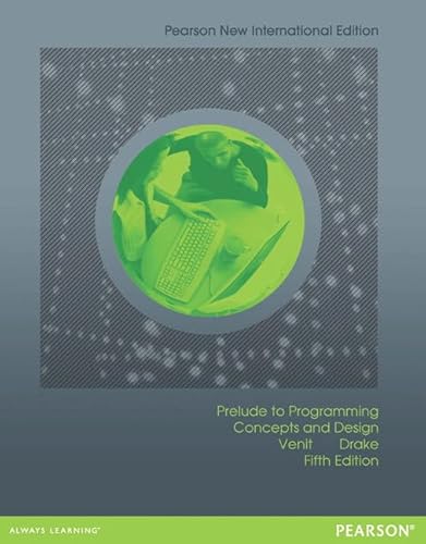 9781292042572: Prelude to Programming: Concepts and Design: Pearson New International Edition