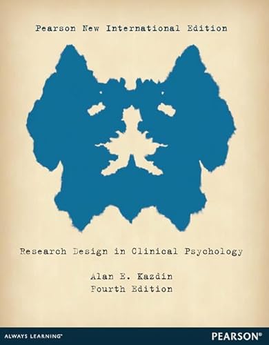 9781292042787: Research Design in Clinical Psychology: Pearson New International Edition