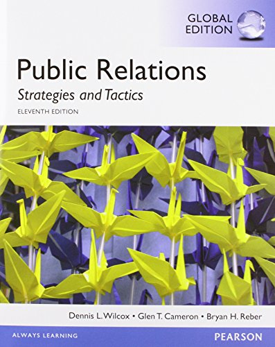 Beispielbild fr Public Relations: Strategies and Tactics, Global Edition zum Verkauf von Revaluation Books