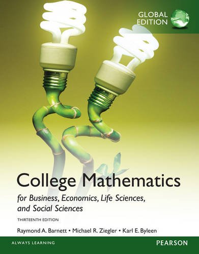 9781292058399: College Mathematics for Business, Economics, Life Sciences and Social Sciences with My Math Lab, Global Edition