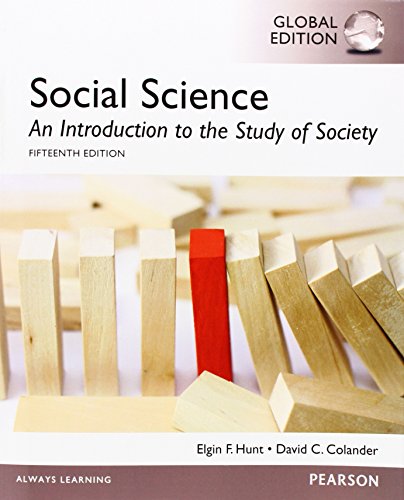 Imagen de archivo de Social Science: An Introduction to the Study of Society, International Edition, 15e a la venta por Reuseabook