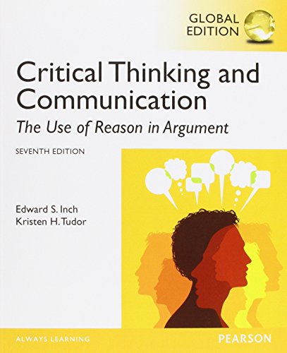 Imagen de archivo de CRITICAL THINKING AND COMMUNICATION 7ED a la venta por Basi6 International