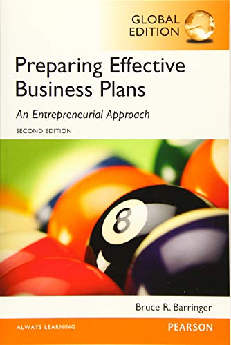 preparing effective business plans an entrepreneurial approach