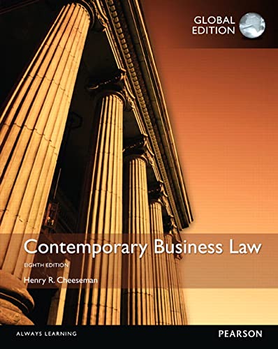 9781292059358: Contemporary Business Law, Global Edition