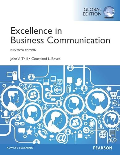Stock image for Excellence in Business Communication for sale by Better World Books Ltd