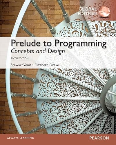 9781292061535: Prelude to Programming: Concepts and Design, Global Edition