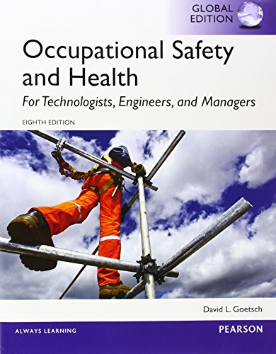 Beispielbild fr Occupational Safety and Health for Technologists, Engineers, and Managers, Global Edition zum Verkauf von dsmbooks