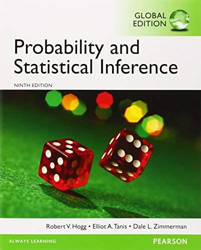 Stock image for Probability and Statistical Inference, Global Edition for sale by Your Online Bookstore